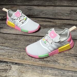 Adidas NMD_R1 J "White Beam Pink" Youth Size 7 / Womens Size 8.5 Sneakers
